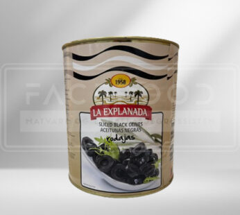 LA EXPLANA Skivede Sorte Oliven 1,5KG